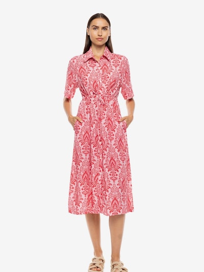 Pink Label Sommerkjole 'BEACHWEAR RED PAISLEY' i 36 i pink, Produktvisning