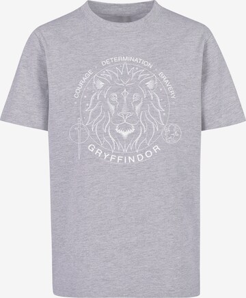 F4NT4STIC Shirt 'Harry Potter Gryffindor Seal' in Grey: front