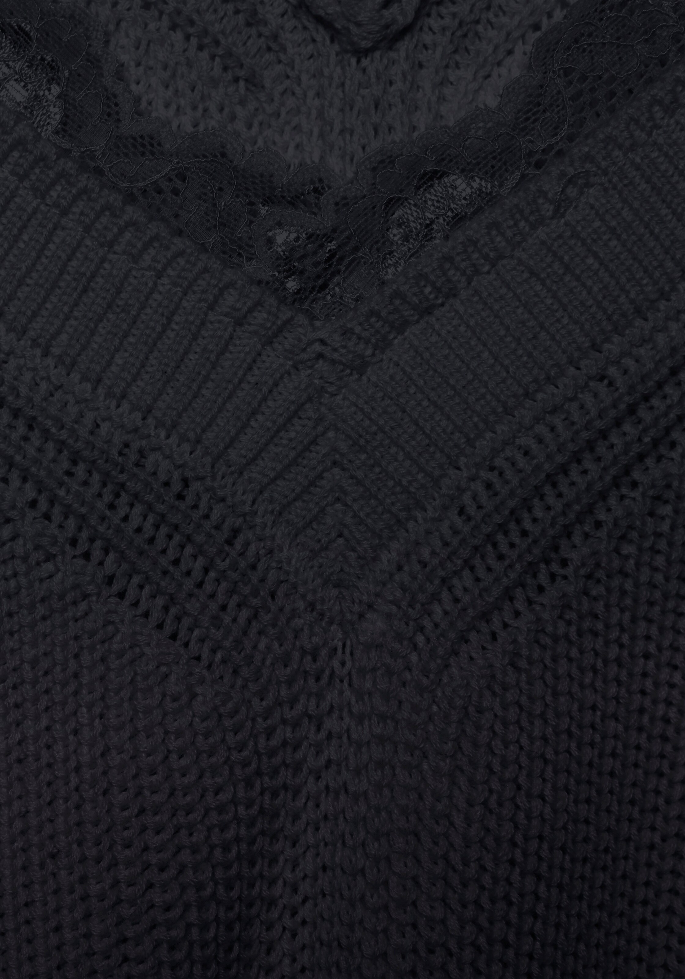 LASCANA Sweater in Black