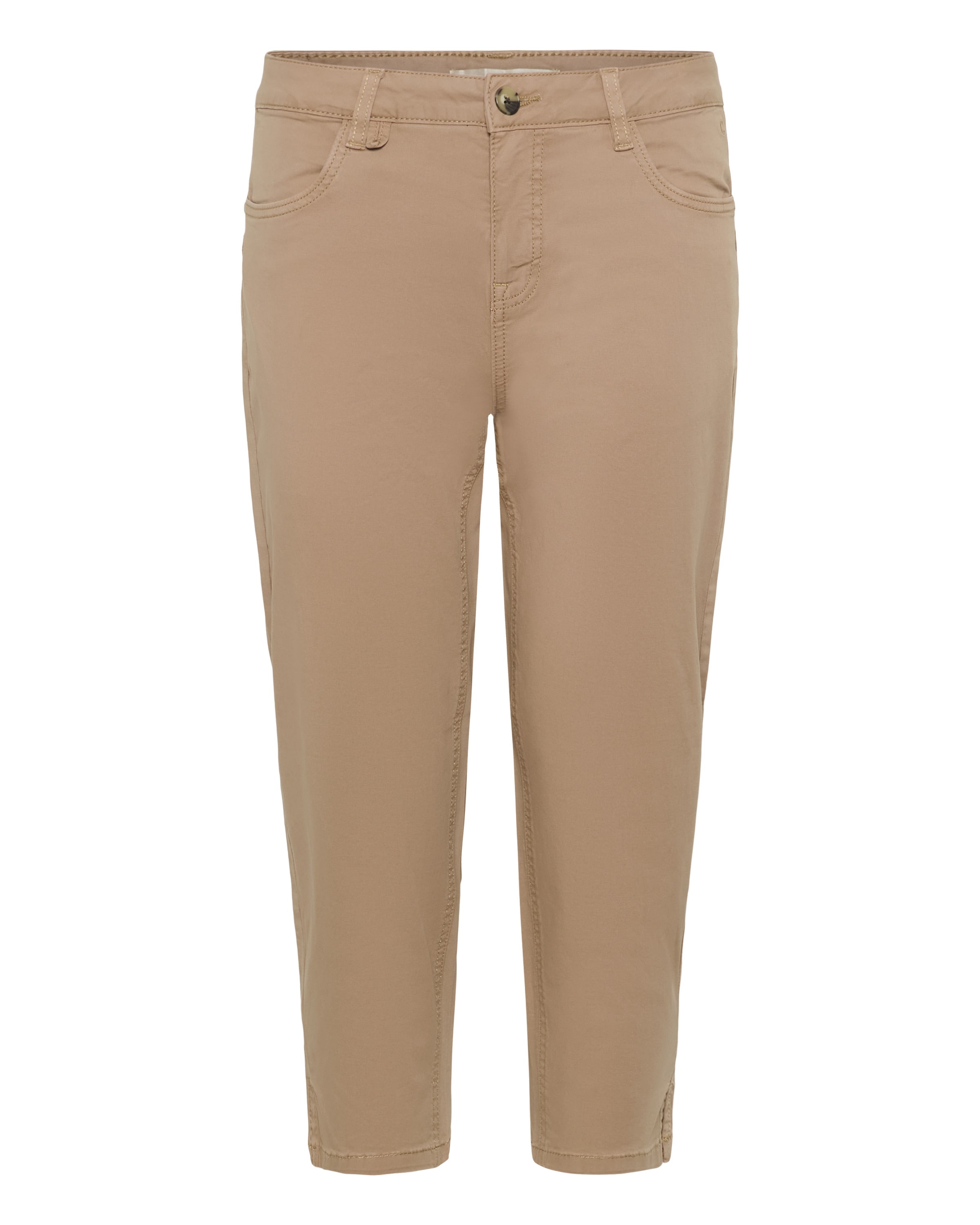 Cream Trousers 'CRBerta ' in Beige: front