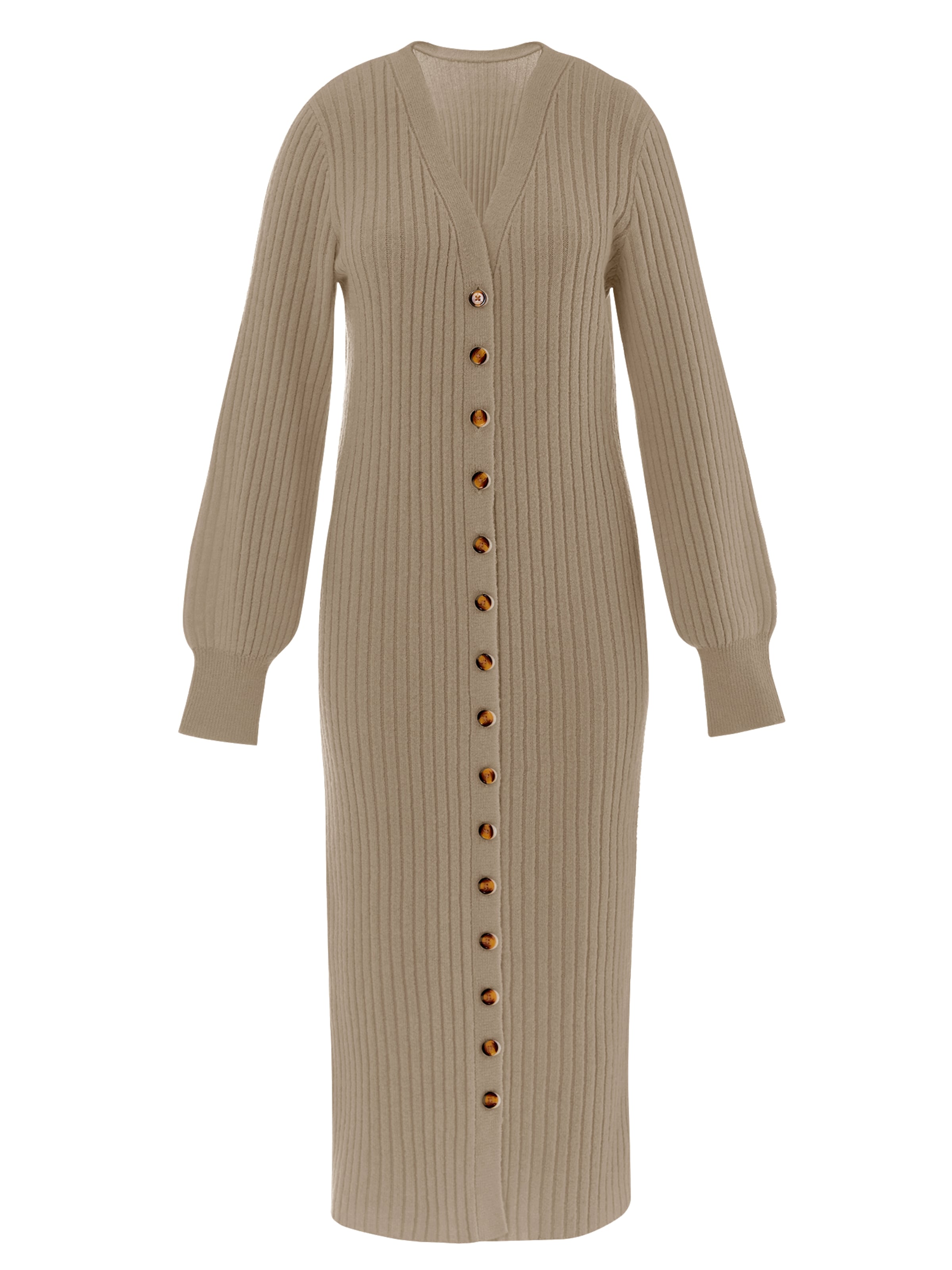 zaļš Imily Bela Adīts mētelis: no priekšpuses