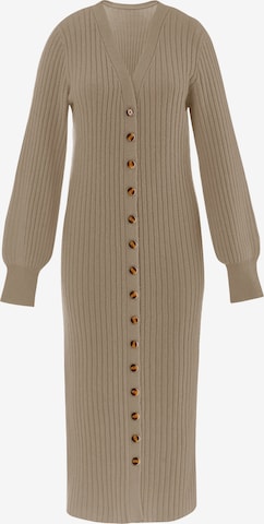 Manteau en tricot Imily Bela en vert : devant