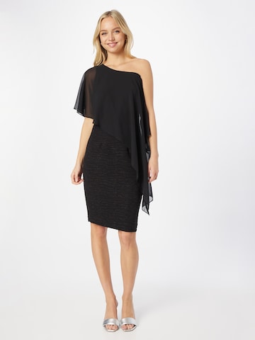 SWING Cocktail Dress in Black: front