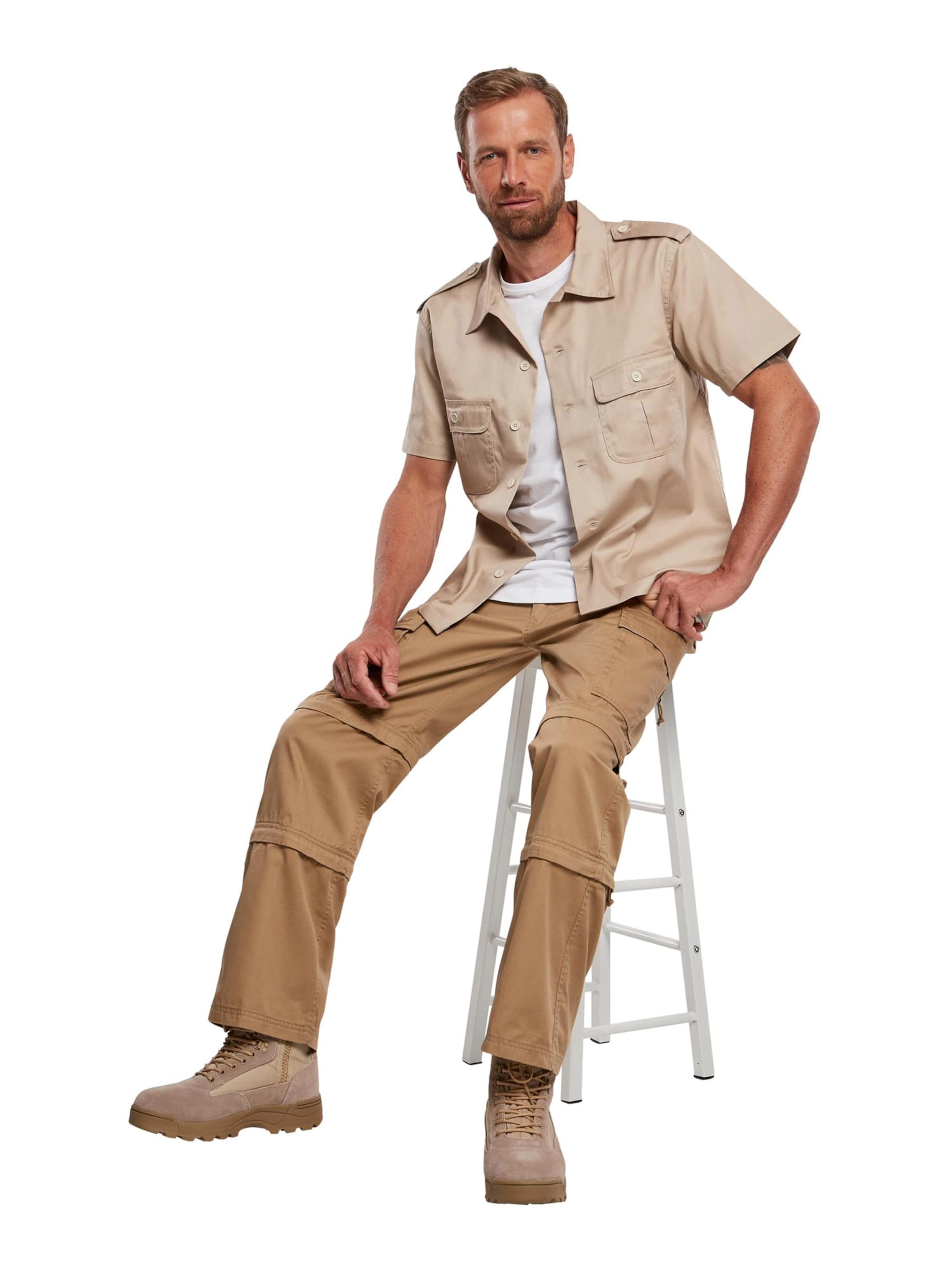 Brandit Normalny krój Bojówki 'Savannah' w kolorze beżowy