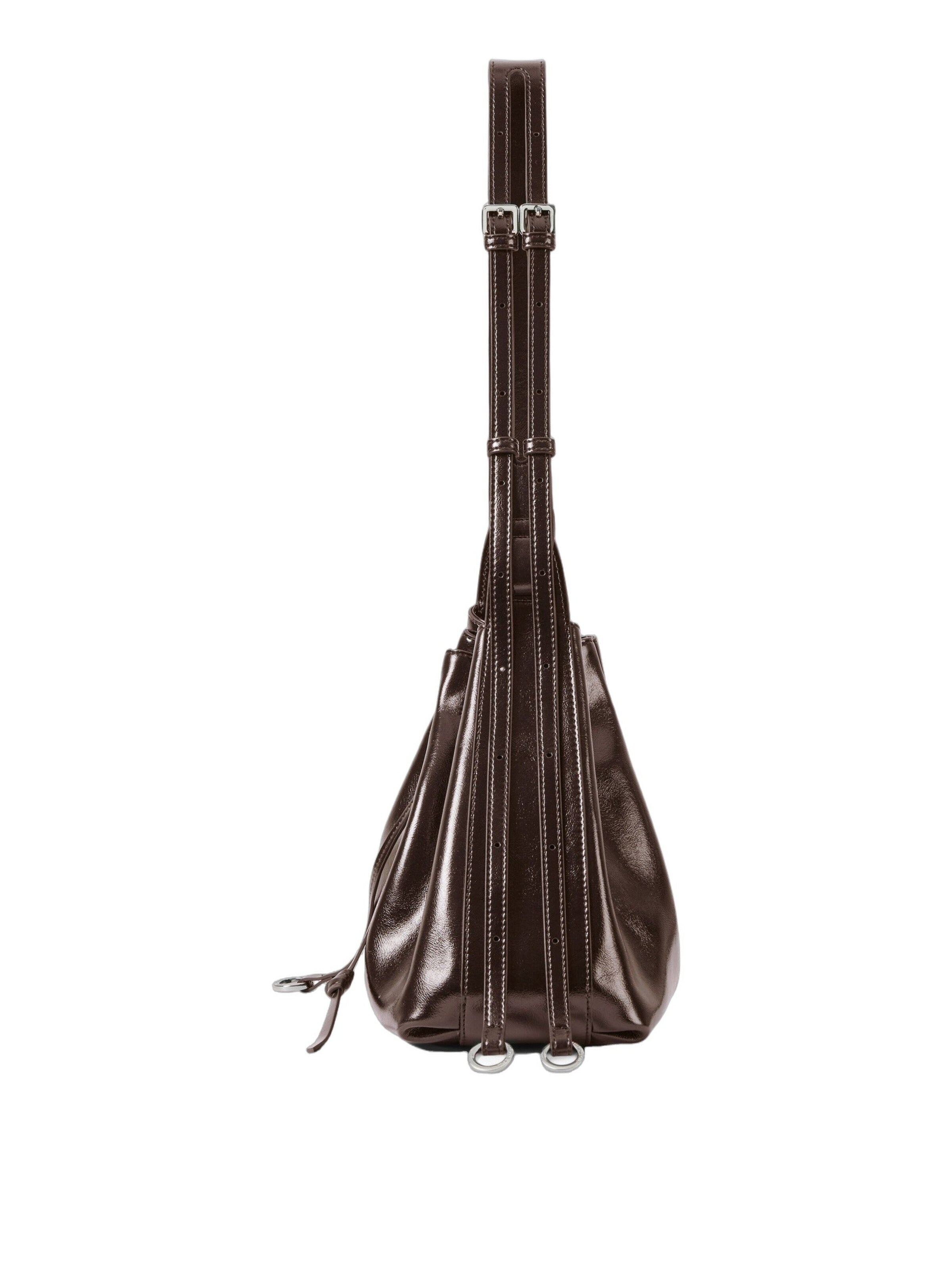 Borsa a spalla 'Donut Drawstring' di Amazing Song in marrone