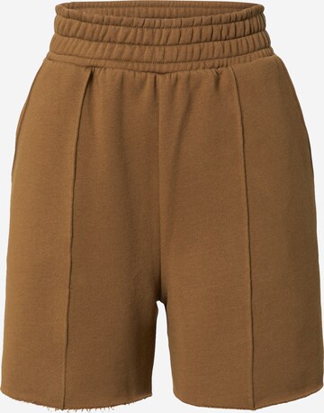 MADS NORGAARD COPENHAGEN Loosefit Shorts in Braun: predná strana