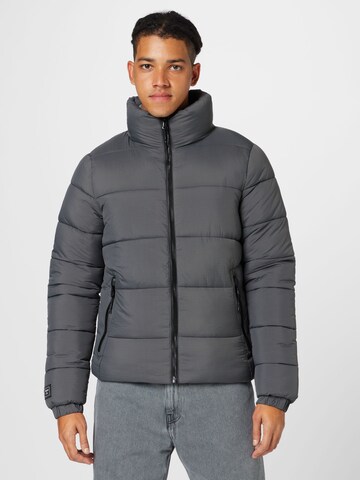 Superdry Übergangsjacke in Grau: predná strana