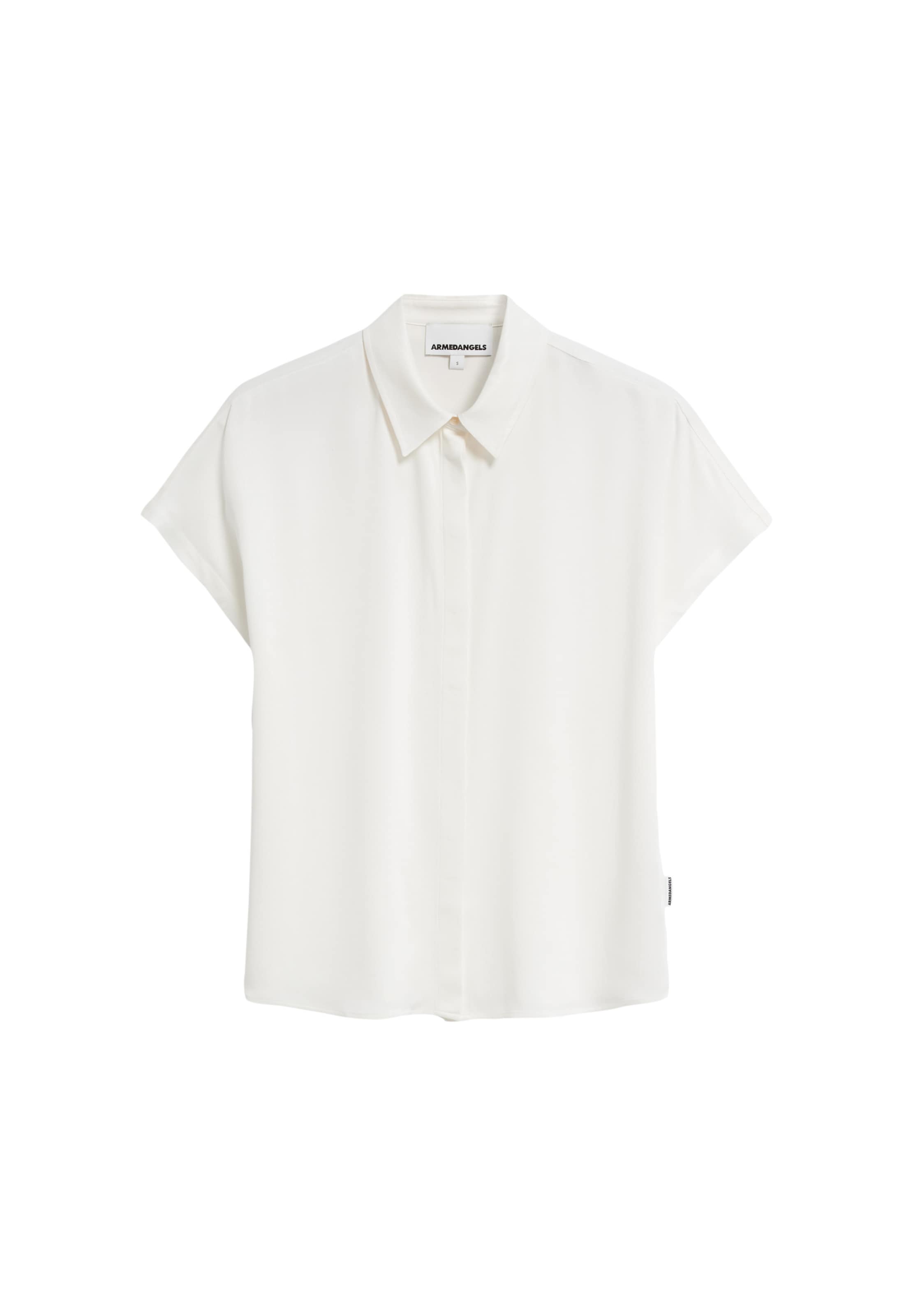 ARMEDANGELS Bluse aus LENZING™ ECOVERO™ Viskose in Weiß: Vorderseite