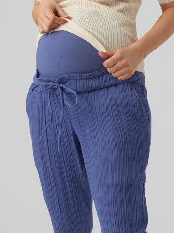 MAMALICIOUS Regular Trousers 'CORA' in Blue