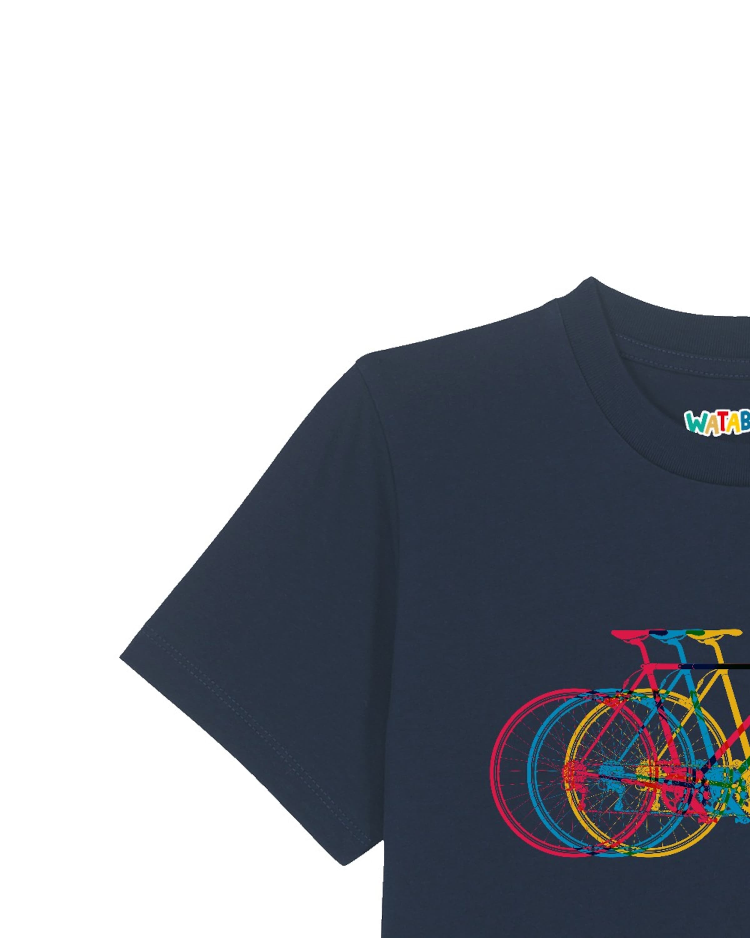 watabout.kids Shirt 'Fahrräder' in Blauw