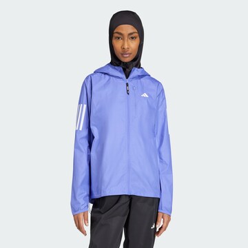 ADIDAS PERFORMANCE Sportjas ' Own The Run ' in Blauw: voorkant