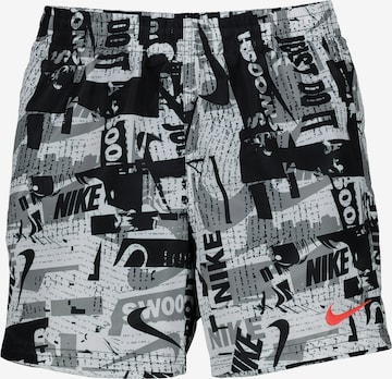 Nike Swim Athletic Swimwear ' Collage LAP 4 inch ' in Black: front