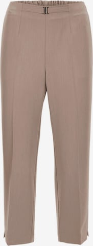 Goldner Regular Pants 'Martha' in Brown: front