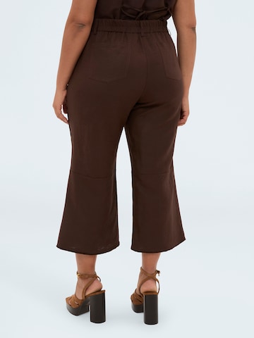 Wide Leg Pantalon Fiorella Rubino en marron