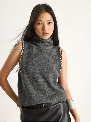 Bianco Lucci Gebreide top in Grijs