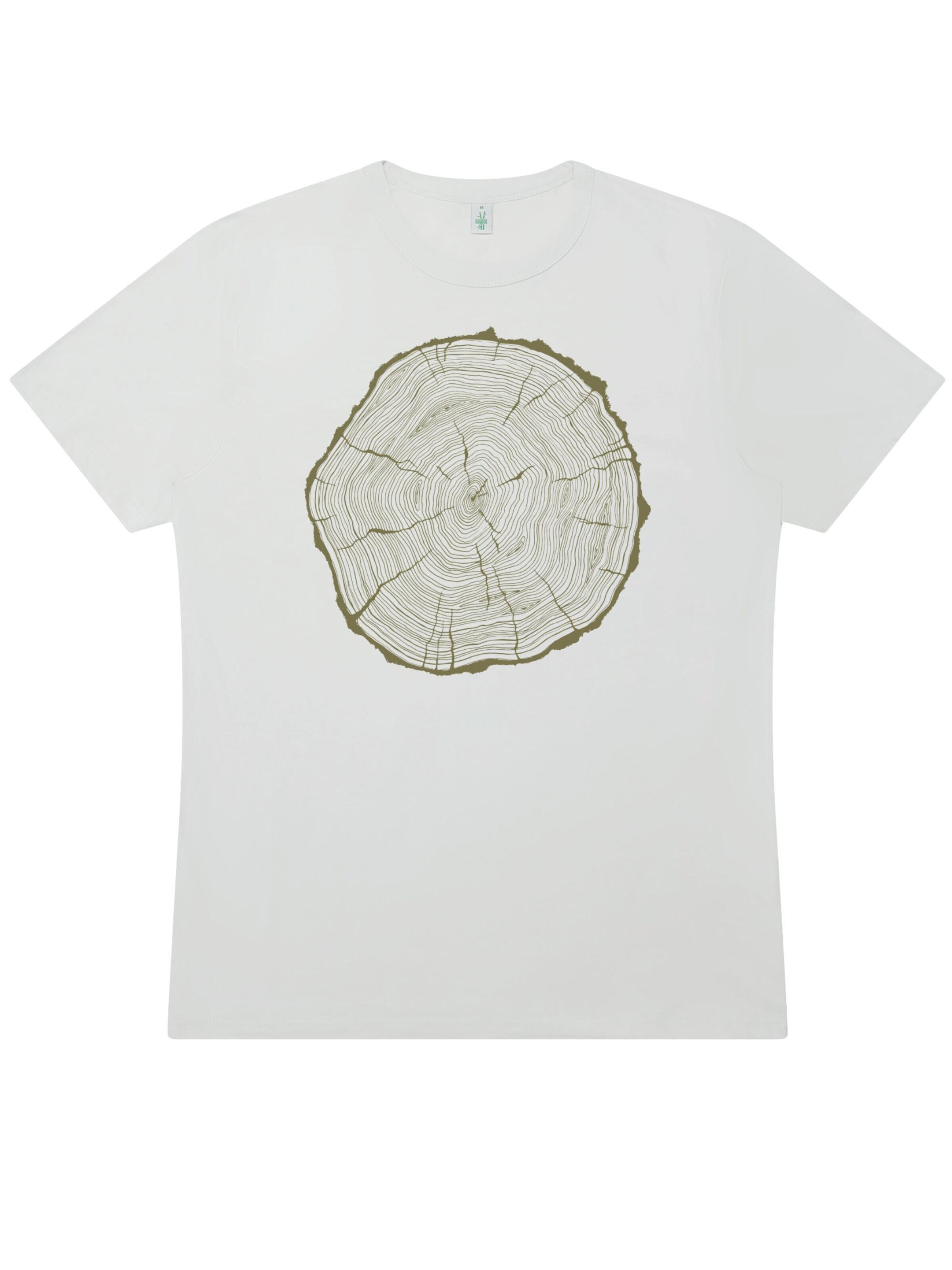 Life-Tree Shirt '"Biglsice" Warm White' in White: front