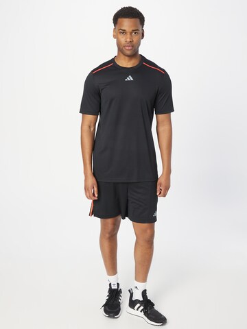 ADIDAS PERFORMANCE Функционална тениска 'Workout Base' в черно