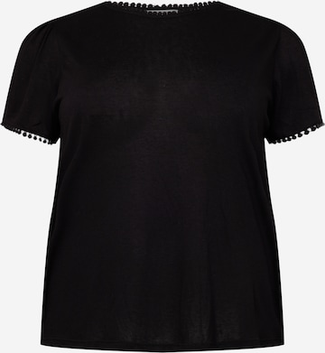 T-shirt 'ARIANA' ONLY Curve en noir : devant