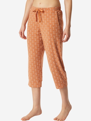 SCHIESSER Pajama Pants 'Mix & Relax' in Orange