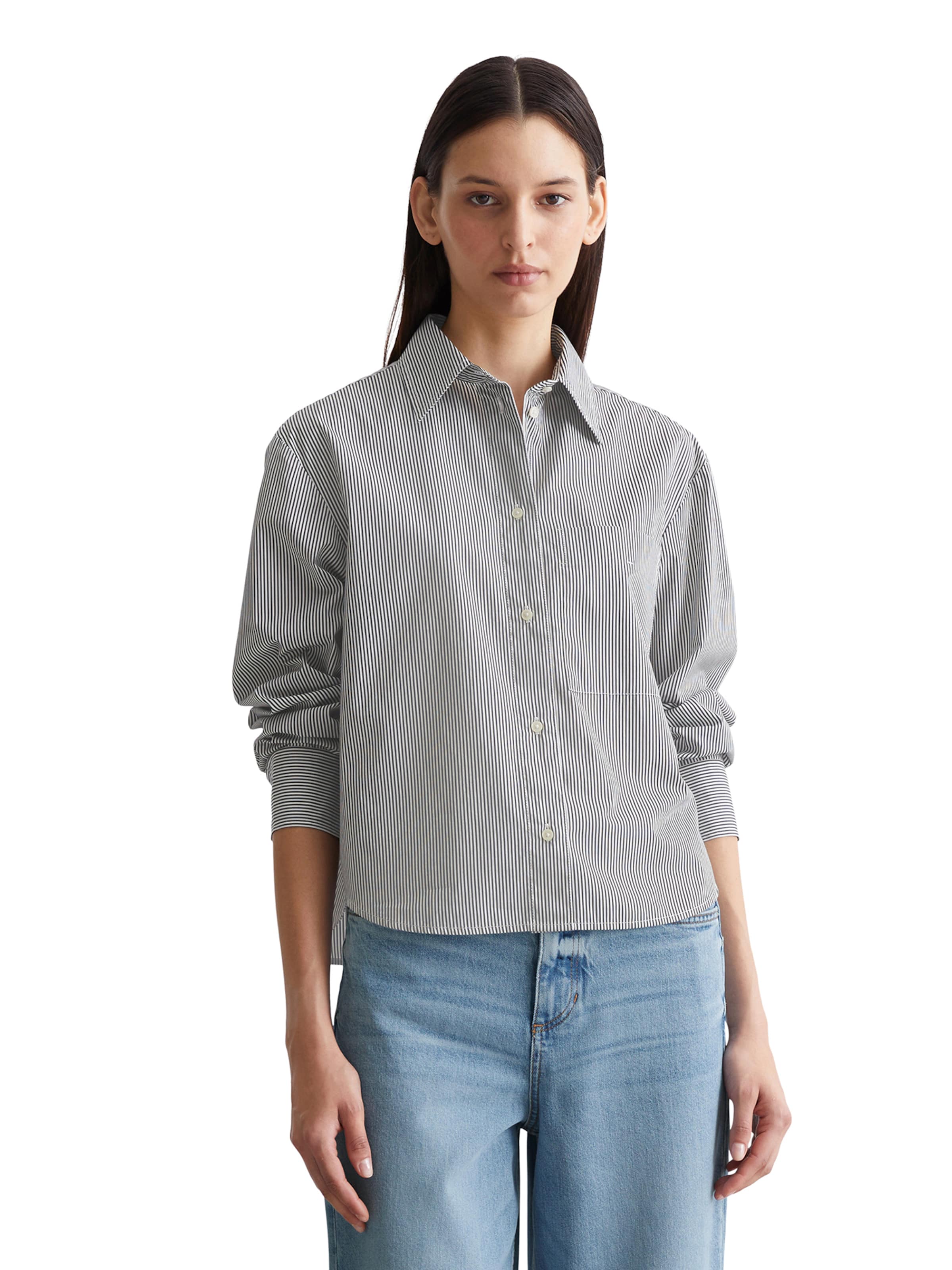 Marc O'Polo Blouse in Grey: front