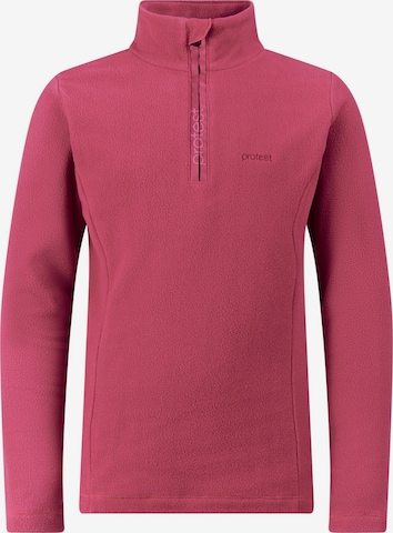 PROTEST Sportief sweatshirt 'Remutey JR' in Roze: voorkant