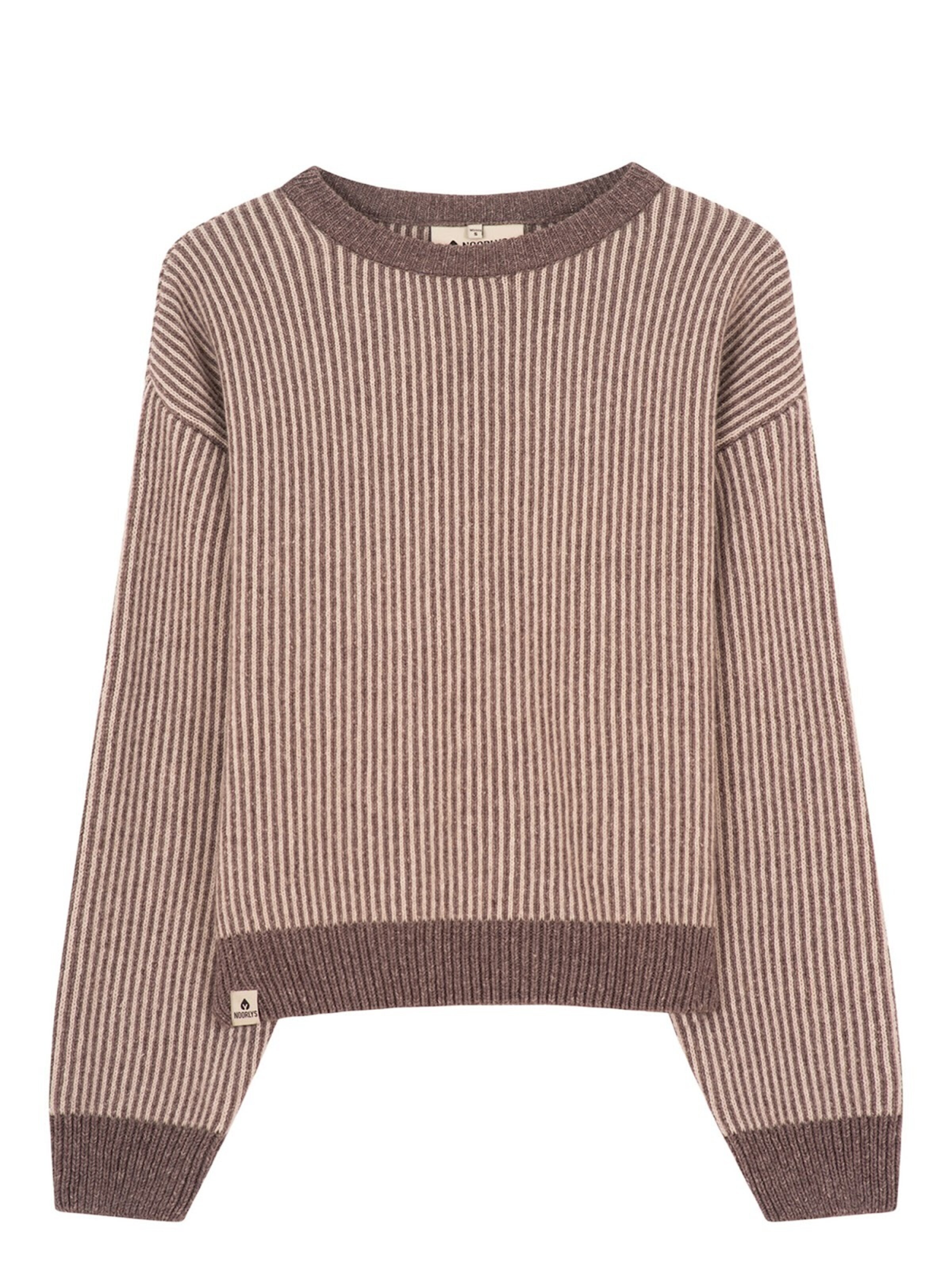 NOORLYS Pullover 'NELLIE'‌‌ in Braun: Vorderseite