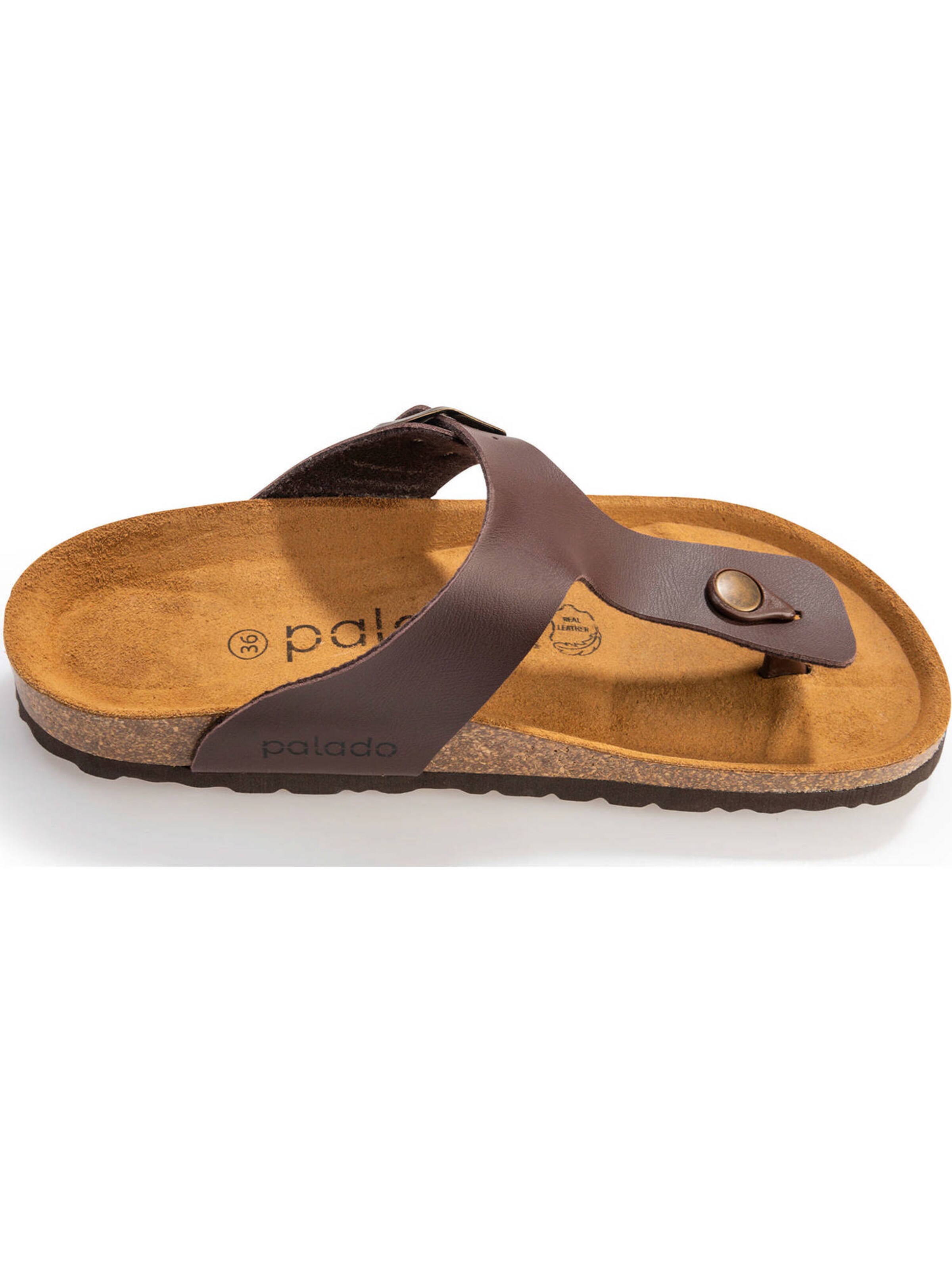 Palado T-bar sandals 'Kos' in Brown