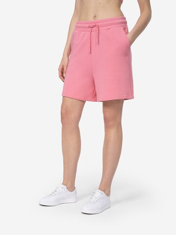 4F Loosefit Sportsbukser i pink: forside