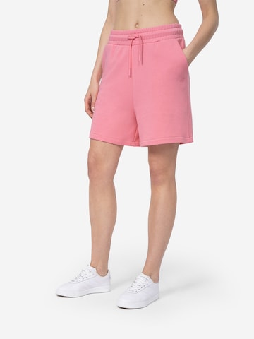 Loosefit Pantaloni sport de la 4F pe roz: față