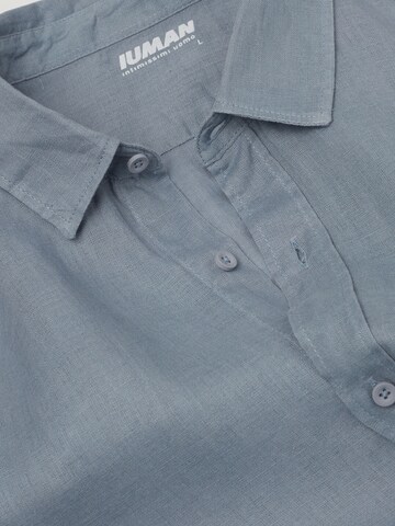 IUMAN Intimissimi Regular Fit Hemd in Blau