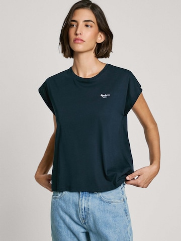 Pepe Jeans Μπλουζάκι 'Blooma' σε μπλε: μπροστά