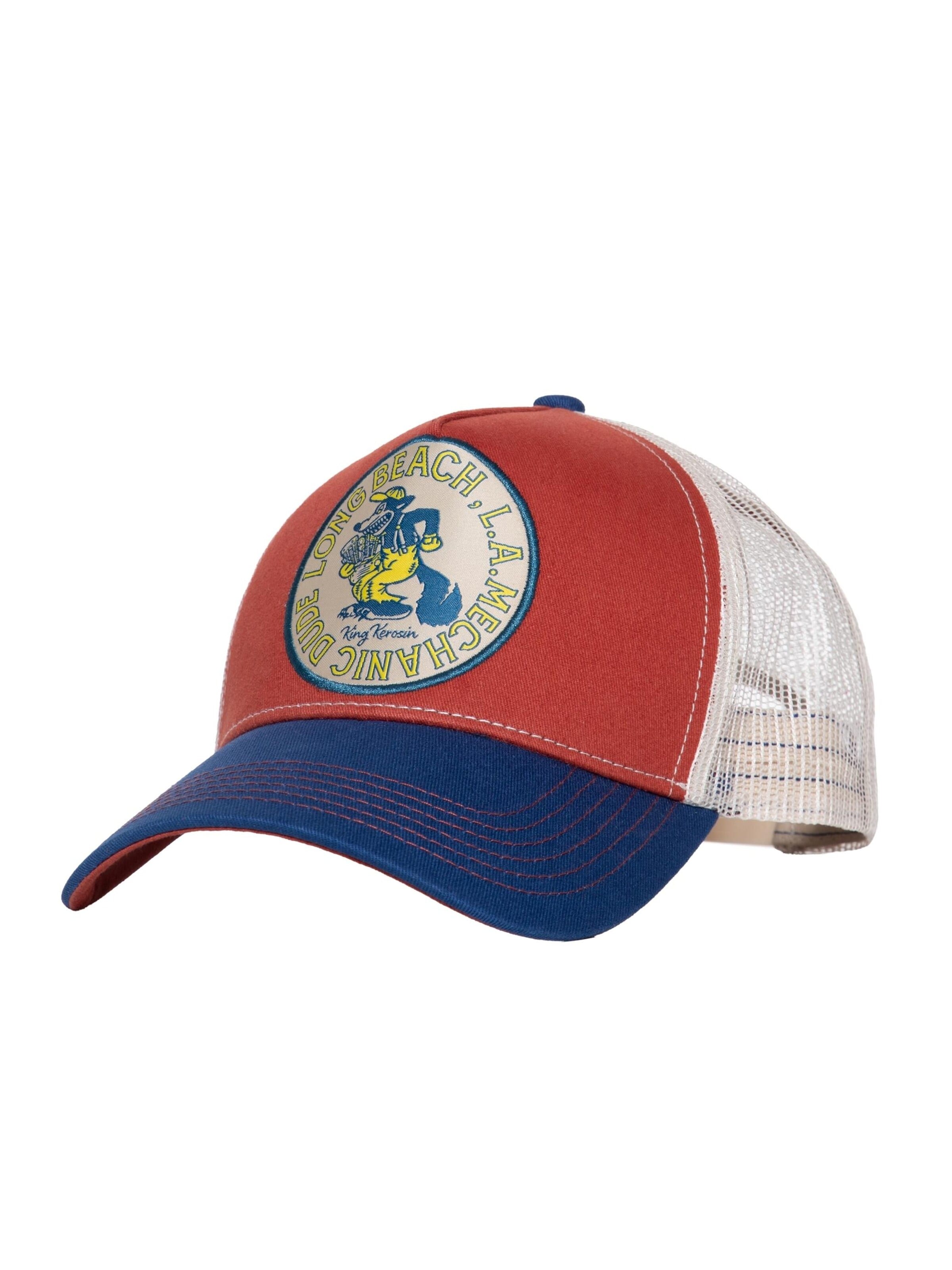 King Kerosin Cap 'Mechanic Dude' in Red: front