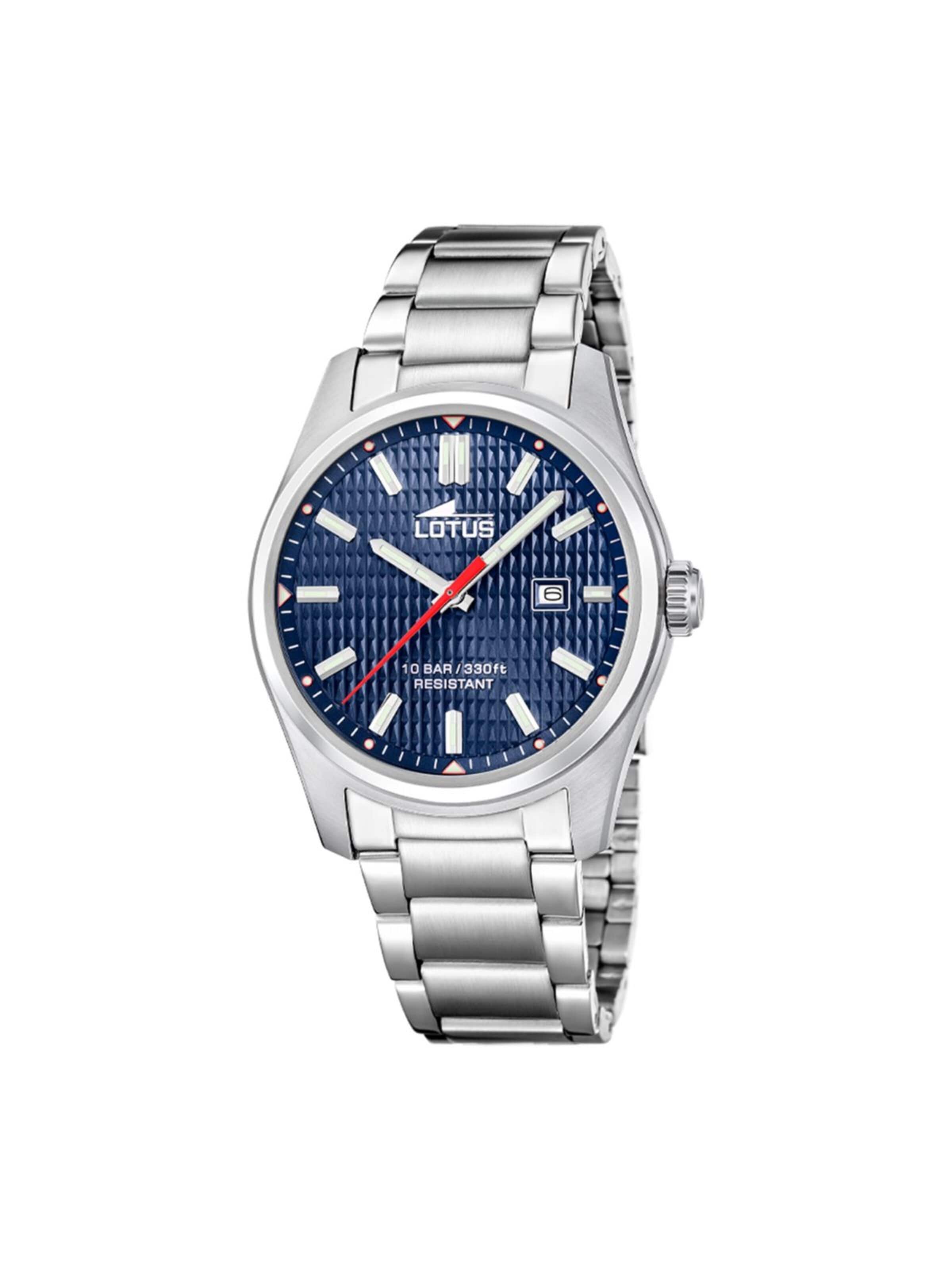 Lotus Analoog horloge 'Watch Acero Clasico' in Blauw: voorkant