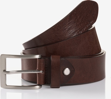 TOM TAILOR Belt 'JADEN' in Brown: front