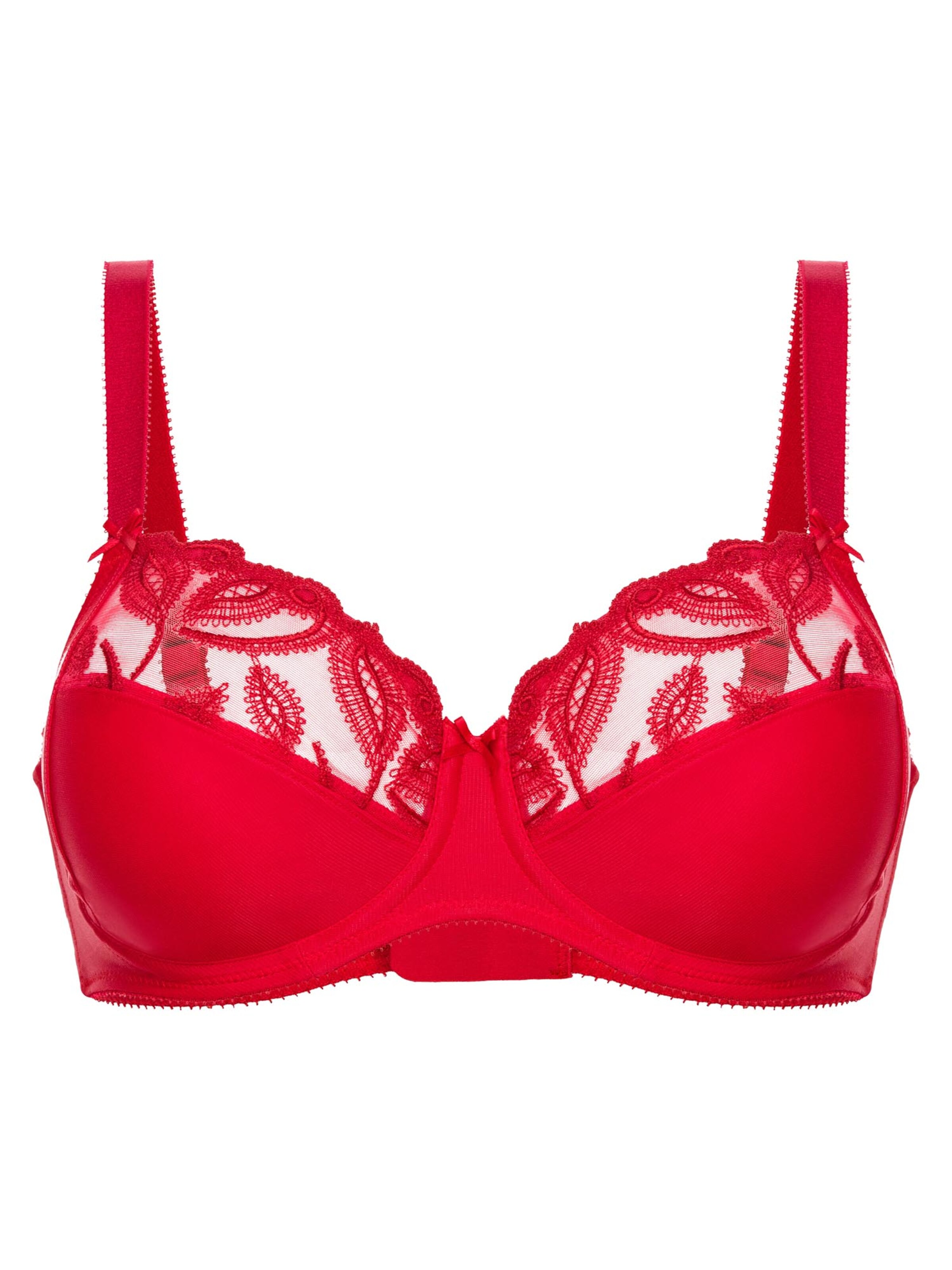 FELINA Minimiser Bra 'Choice' in Red: front