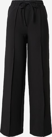 Warehouse Pleat-Front Pants in Black: front