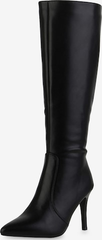 Van Hill Stiefel 'Eleanor' in Schwarz: Vorderseite