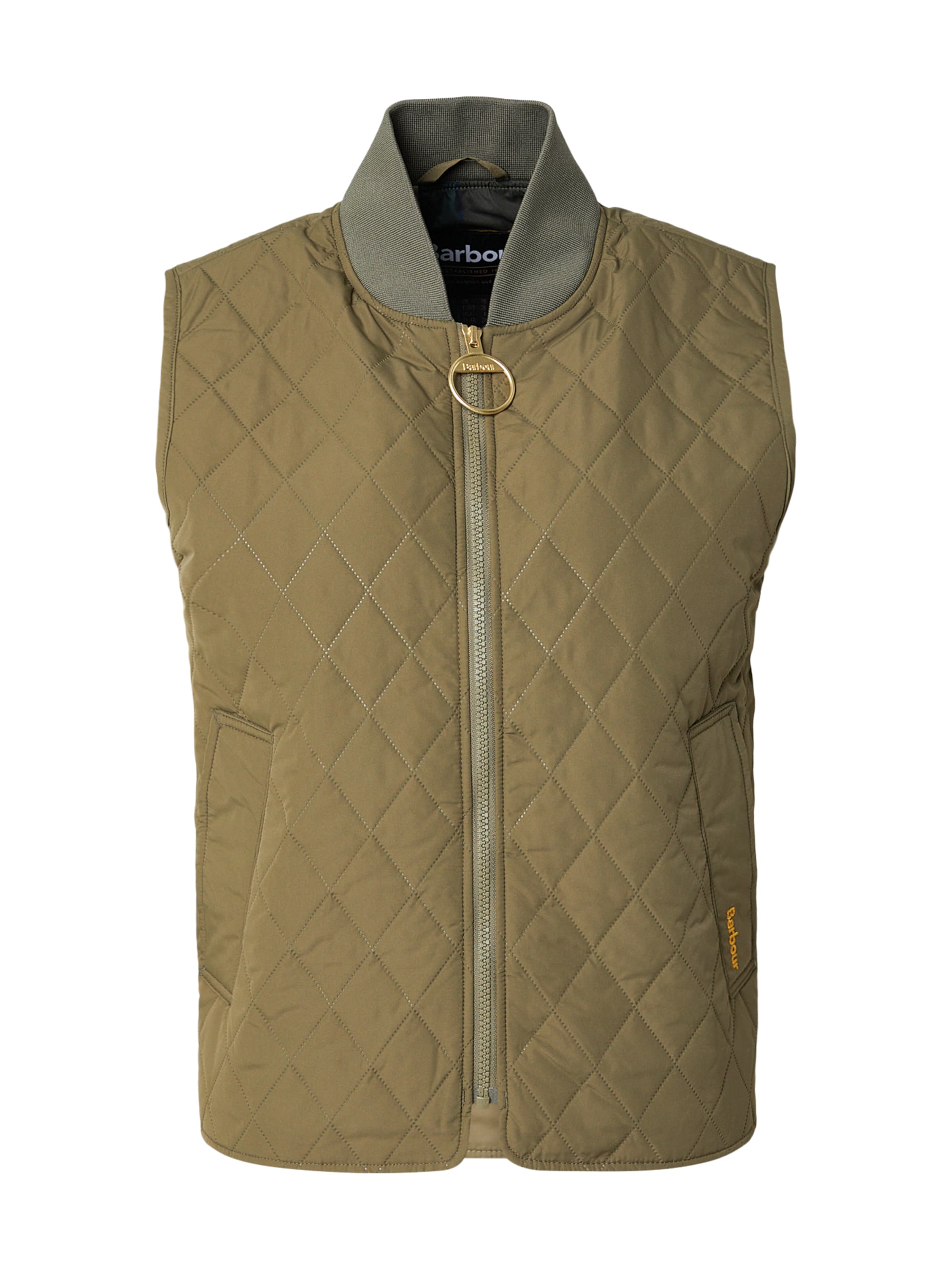 Barbour Vest in Green: front