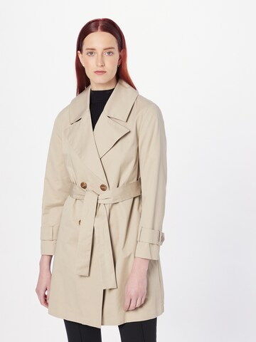 Manteau mi-saison Sisley en beige : devant