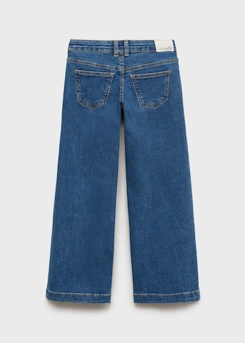 MANGO KIDS Wide leg Jeans 'Lowrise' in Blue