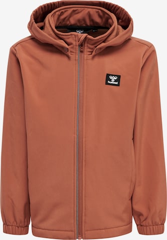 Hummel Athletic Jacket in Brown: front