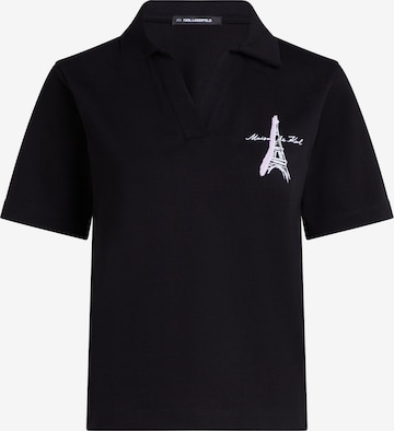 juoda Karl Lagerfeld Marškinėliai: priekis
