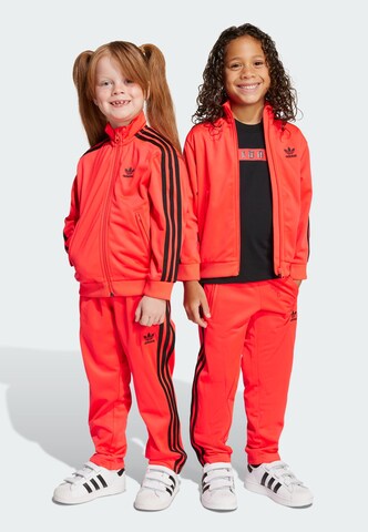 ADIDAS ORIGINALS Sweat suit 'Adicolor Firebird' in Red