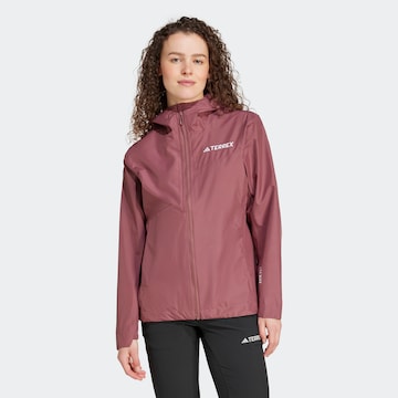 Veste outdoor ADIDAS TERREX en rouge : devant