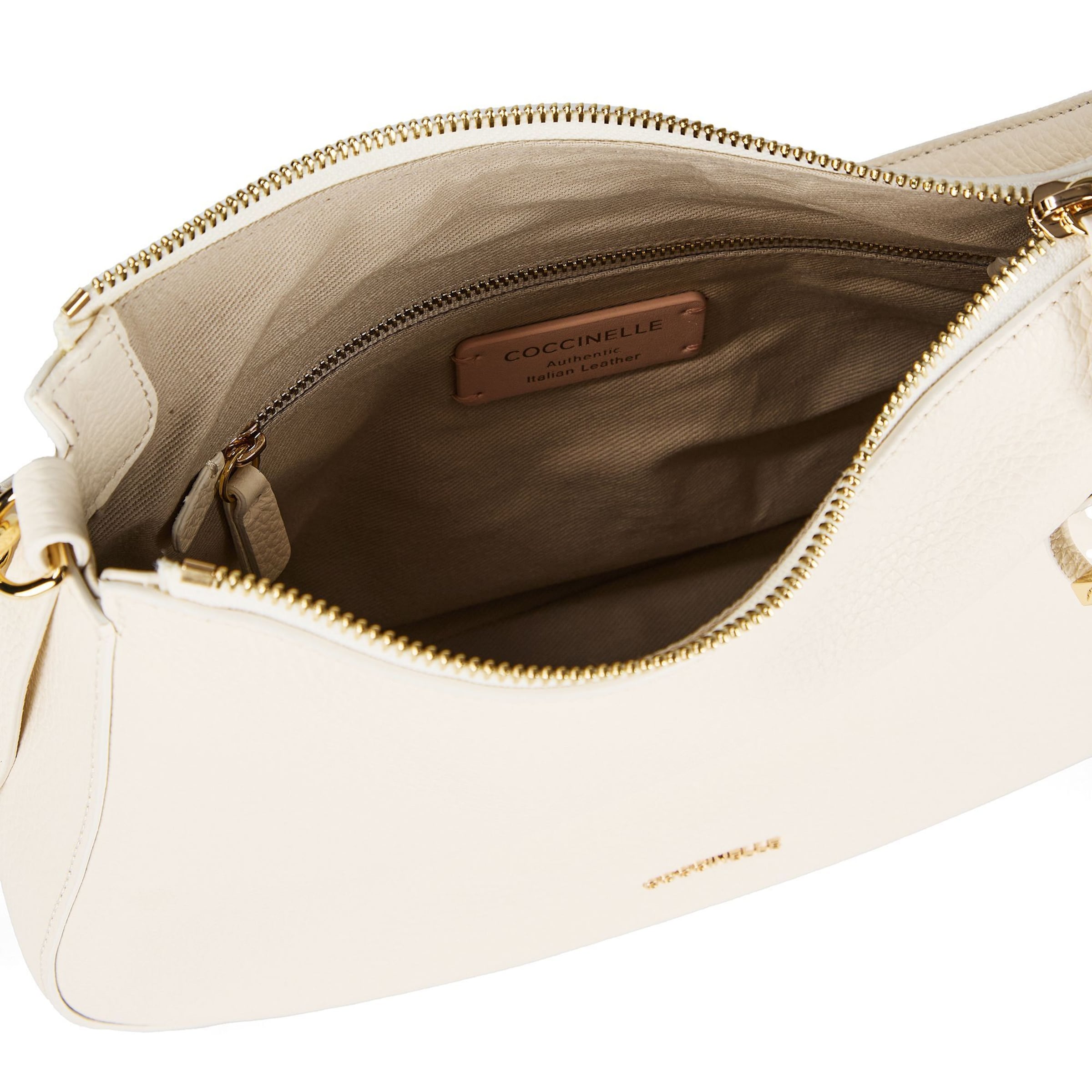 Coccinelle Schultertasche 'Nory' in Weiß