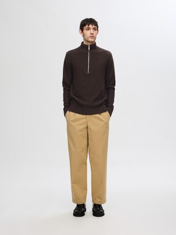 SELECTED Sweater 'SLHAxel' in Brown