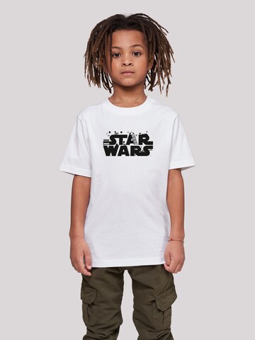 F4NT4STIC T-Shirt 'Star Wars Minimalist Logo' in Weiß: predná strana
