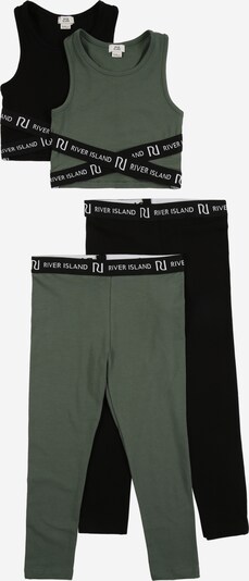 River Island Set in khaki / schwarz, Produktansicht