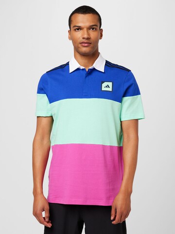 ADIDAS GOLF Performance Shirt in Blue: front