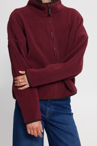 ICHI Fleece jacket in Red